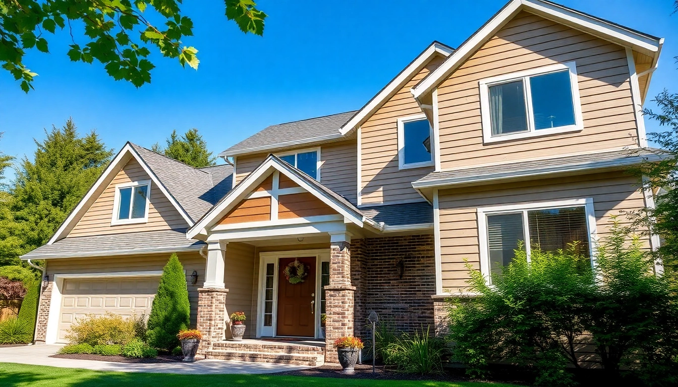 Fresh Siding Replacement Tigard Oregon highlighting modern materials against a green backdrop.